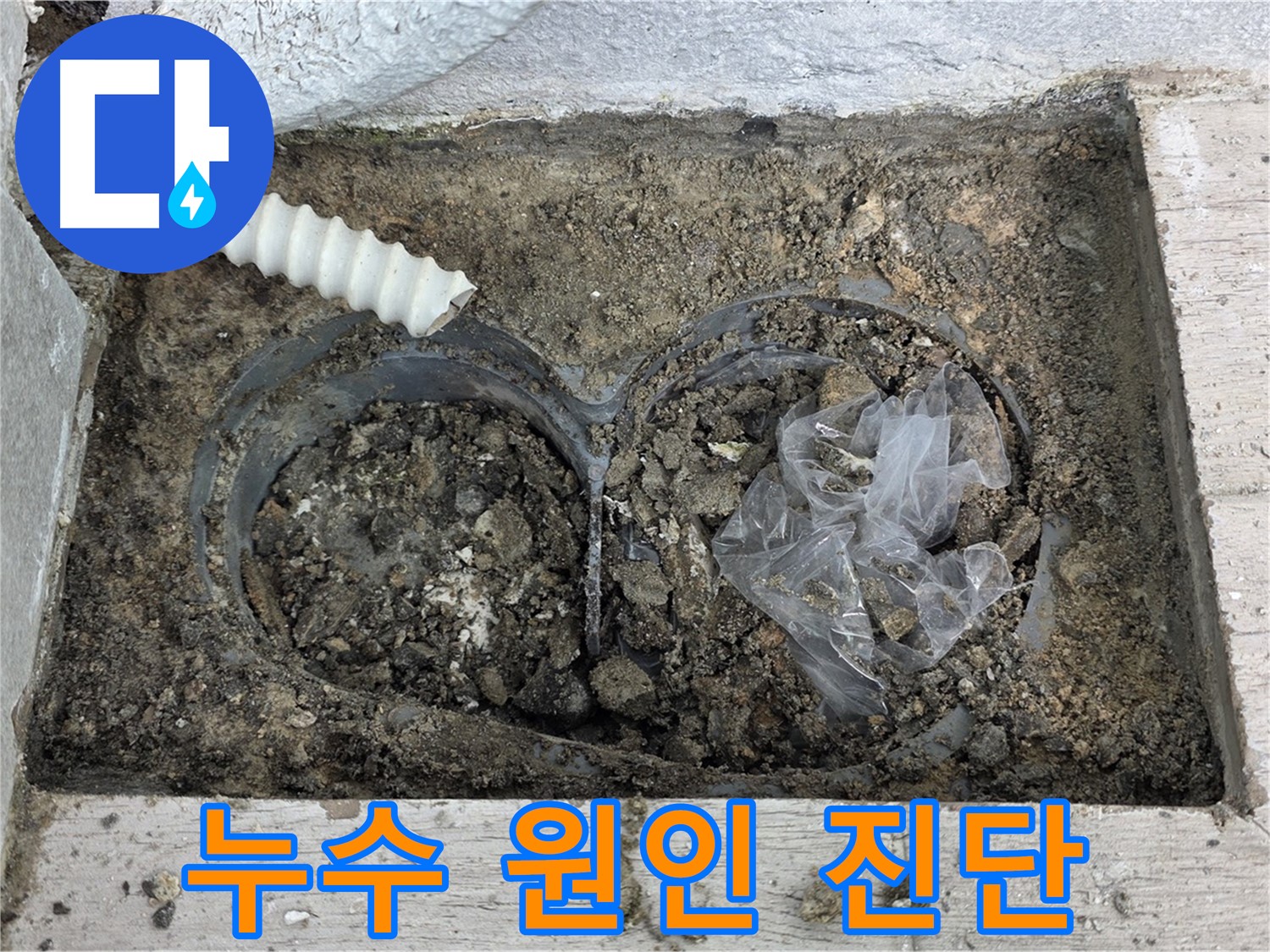 중계동 청구3차 아파트에서 배수구 주변 누수 원인을 정확하게 진단하고 있습니다 - 정확한 진단으로 재발 방지!