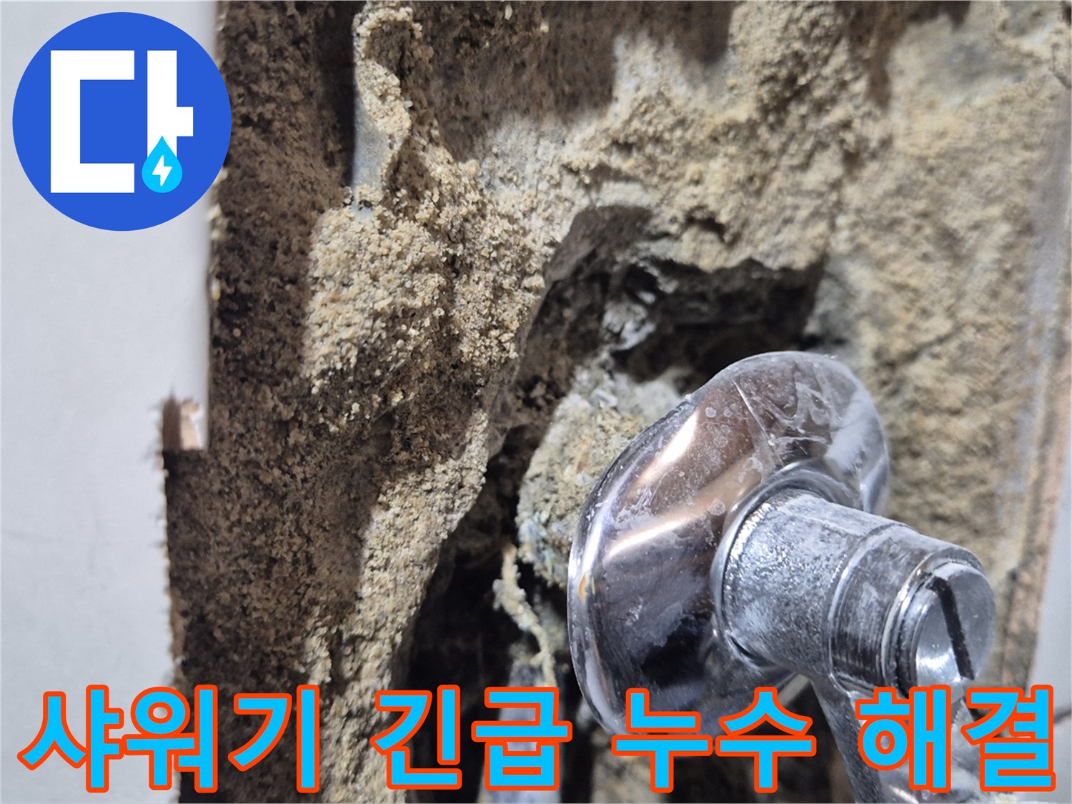 합정동 현대빌라 - 샤워기 밸브에서 물이 뚝뚝 떨어지는 긴급 누수 해결