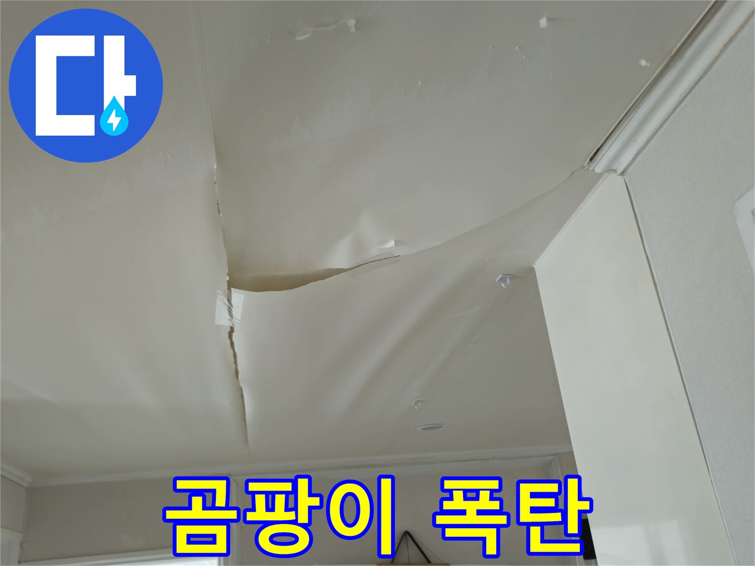 창현리 두산아파트 천장 누수 - 방치 시 곰팡이 폭탄 위험