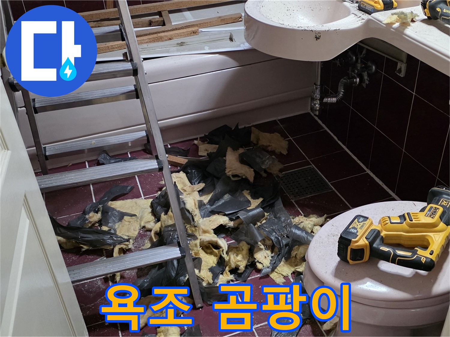 화도읍 두산아파트 욕실 낡은 욕조 철거 후 곰팡이 지옥 마주하다