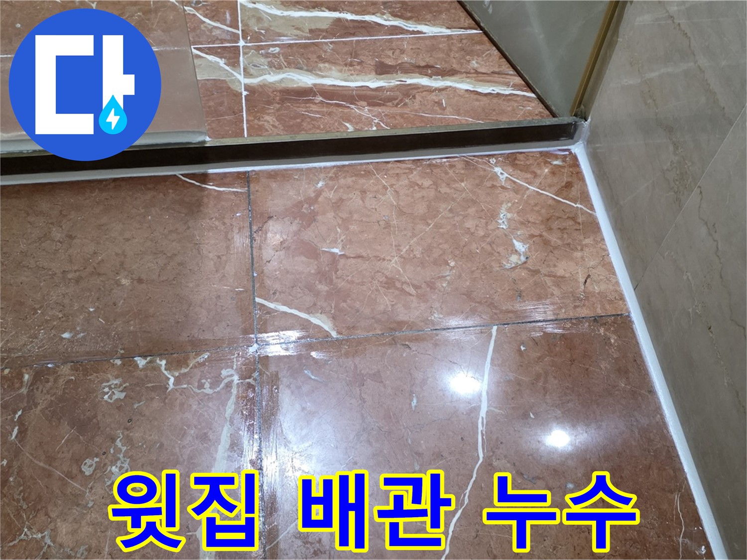 서초구 판테옹빌라 욕실 천장 누수 - 윗집 배관 문제 누수 탐지 및 부분 공사