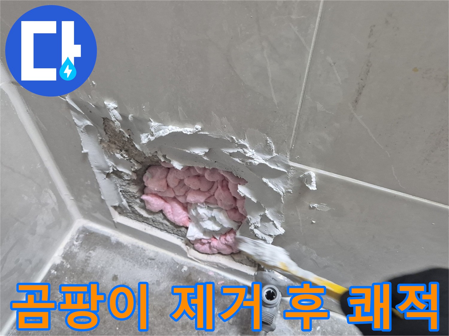 곰팡이 제거 후 쾌적 - 상쾌한 욕실!