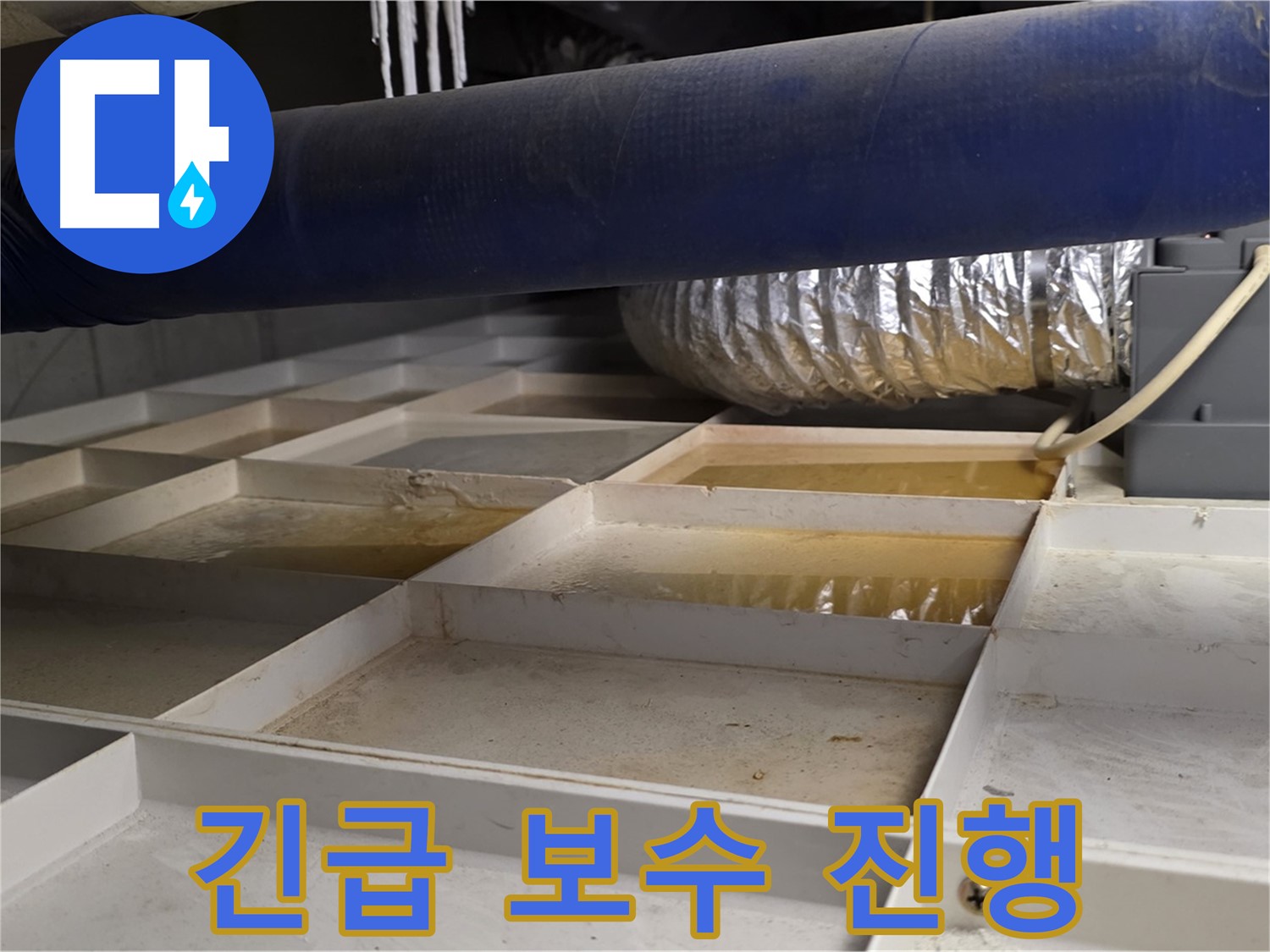 건물 하부 격자 누수 긴급 보수 - 신속하게 누수 지점 보수