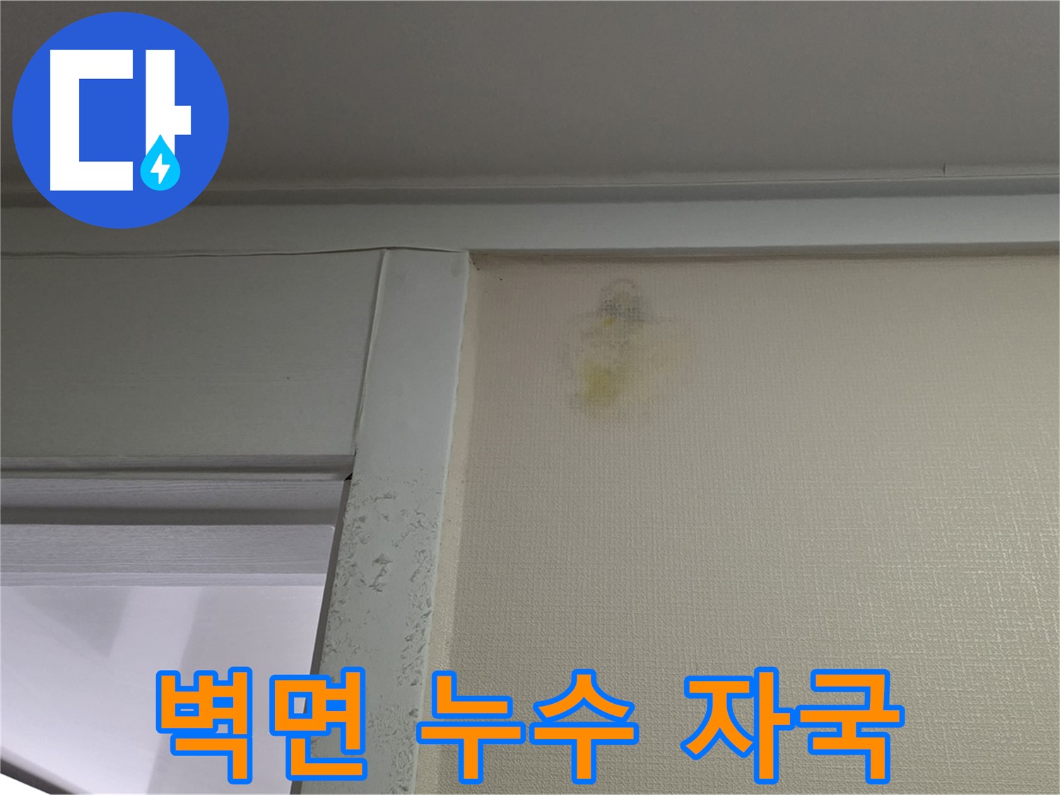 운중동 산운마을 6단지 아파트 벽면 누수 자국 - 누수 해결 전문가의 꼼꼼한 시공