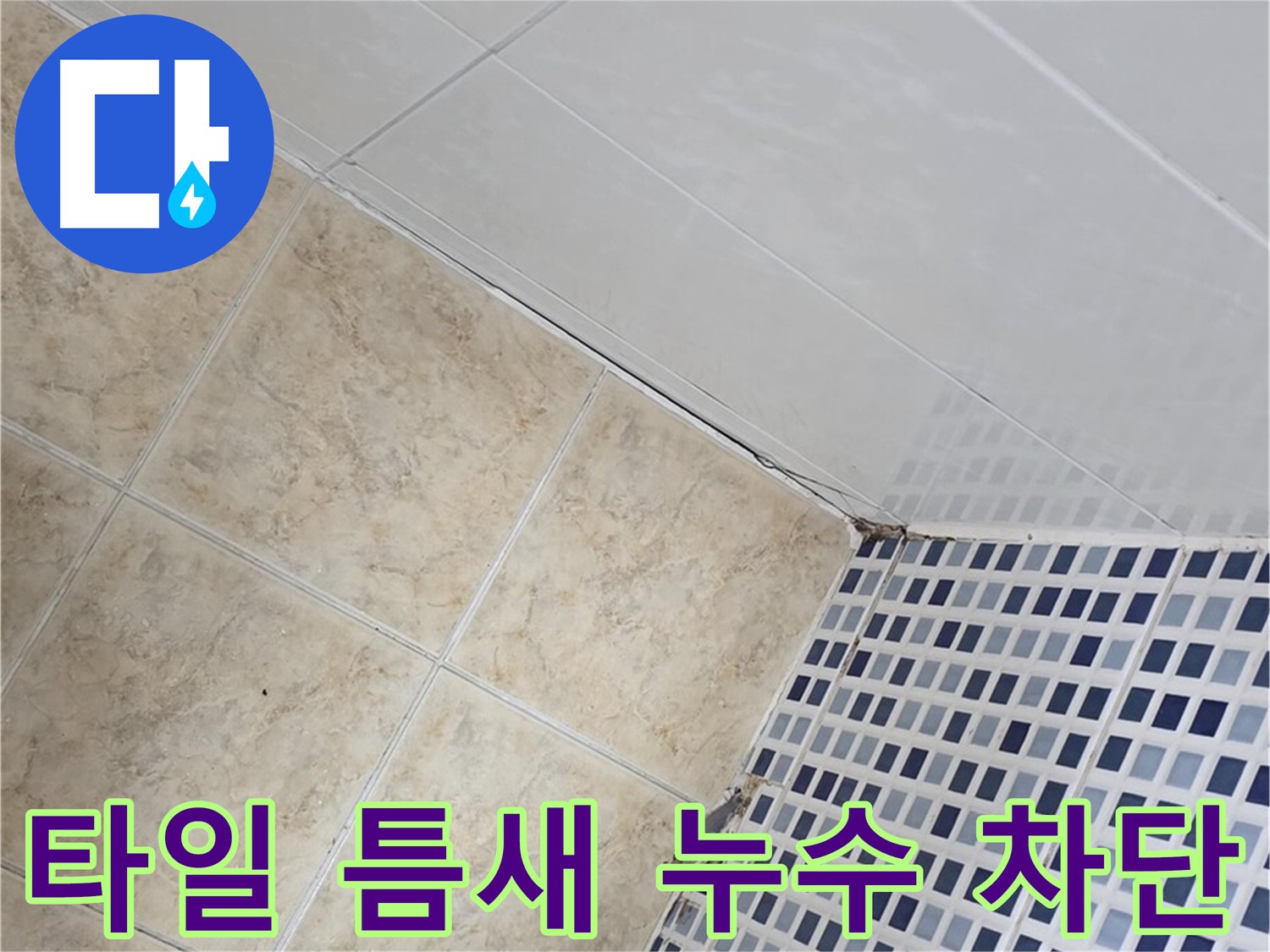 묵동 욕실 타일 틈새 누수 차단 - 오래된 타일 틈새에서 발생하는 누수를 꼼꼼하게 진단하고 해결합니다.