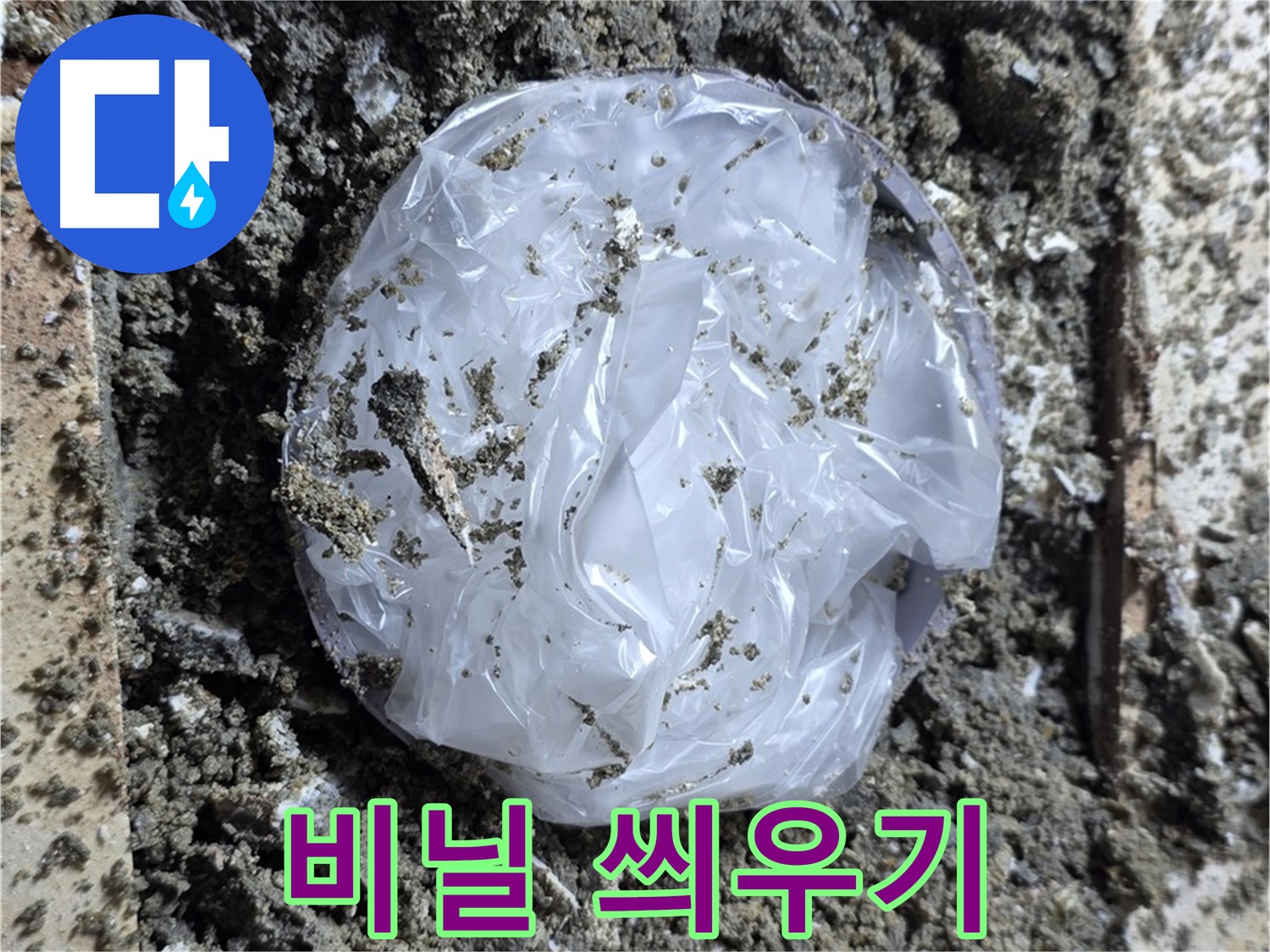 응급 상황 - 비닐 씌우기 작전 개시