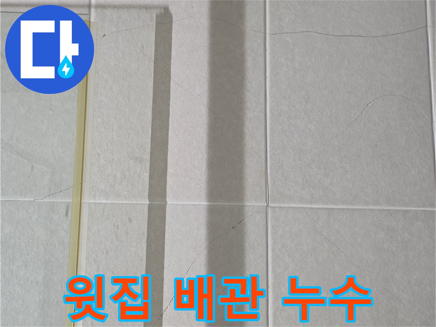 성남시 분당 욕실 천장 누수 - 윗집 배관 누수 탐지 및 공사 진행