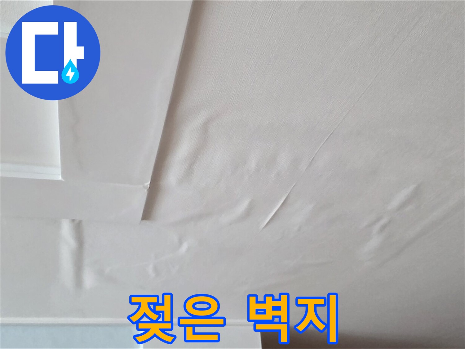 일동기산베스트빌 아파트 천장 누수 - 젖은 벽지와 곰팡이 확산 일보 직전