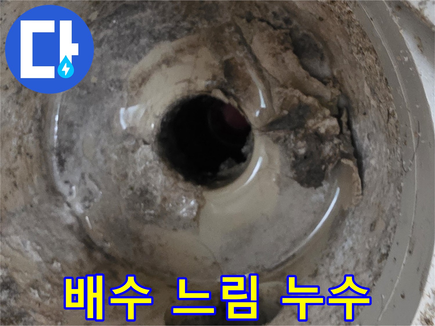 포천시 일동면 기산베스트빌 아파트 - 베란다 배수구 물이 천천히 빠짐, 누수 가능성 진단!