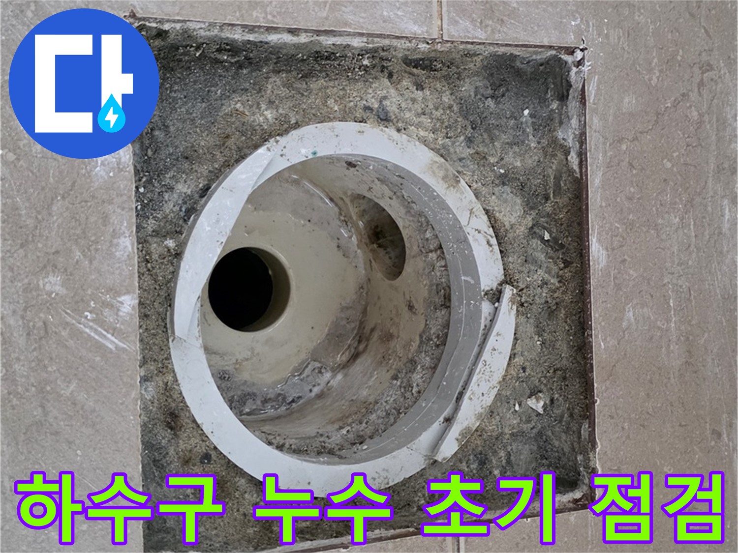 포천시 일동면 기산베스트빌 아파트 화장실 하수구 누수 - 초기 점검 및 누수 원인 파악