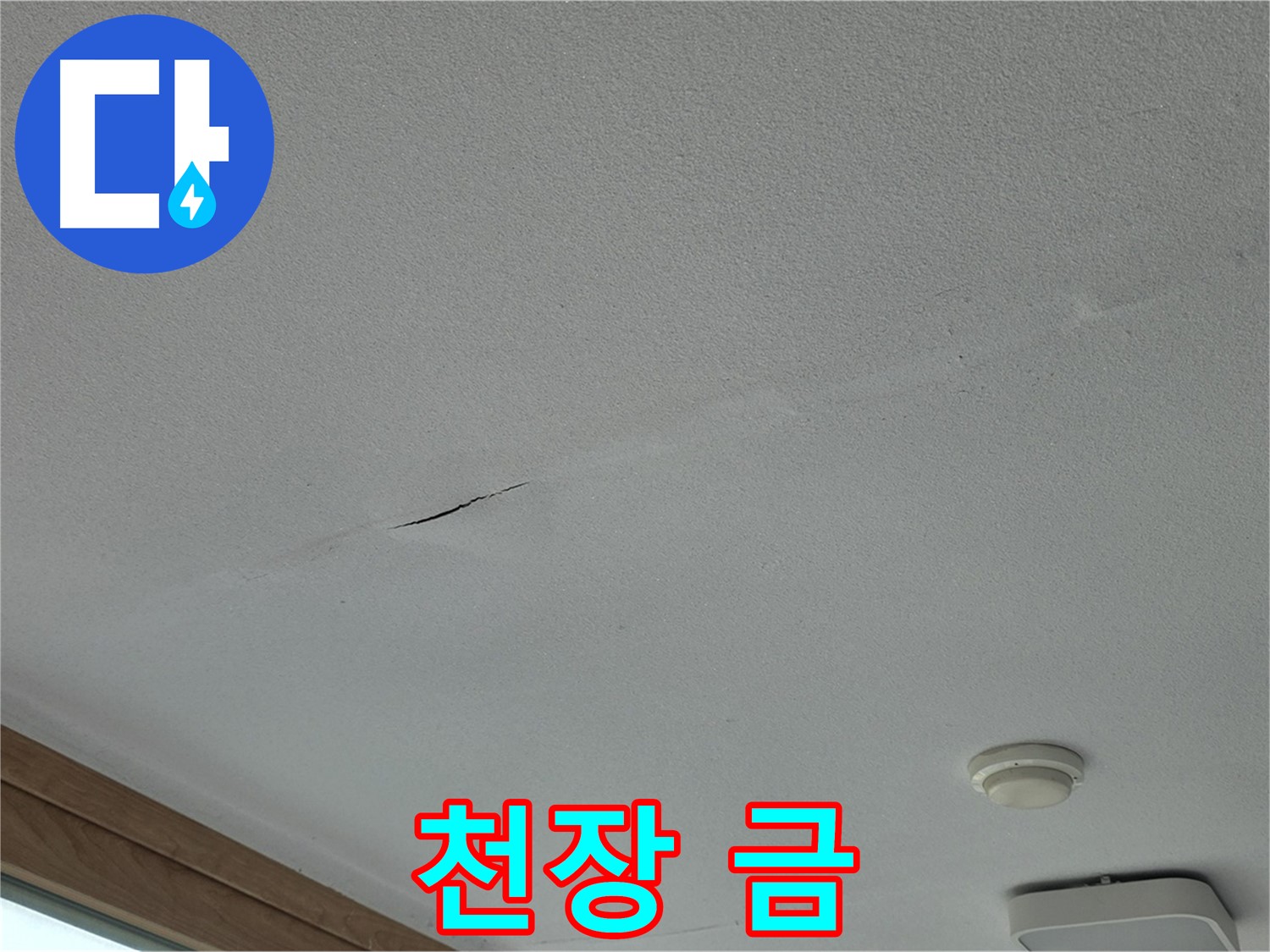 포천시 일동면 아파트 천장 - 선명한 금