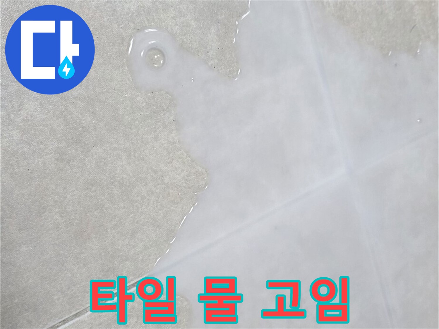 옥정 율정마을 아파트 타일 표면 물 고임 - 누수 가능성 꼼꼼히 진단