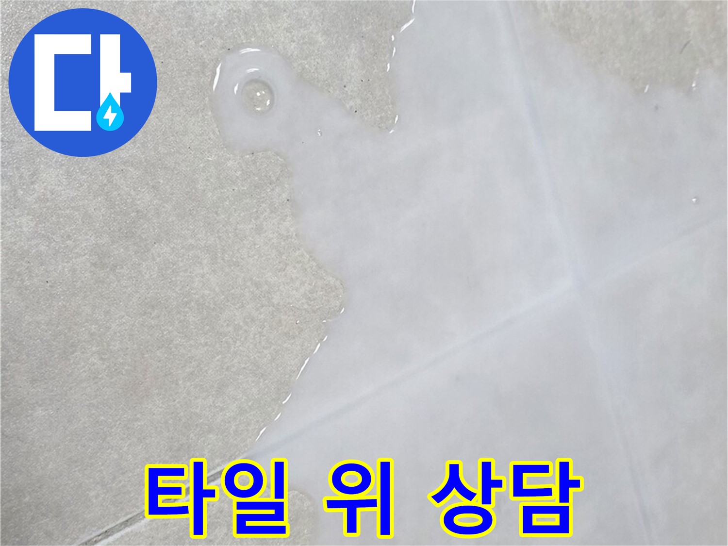 옥정동 율정마을 아파트 타일 위 물 - 신속한 해결 및 친절 상담