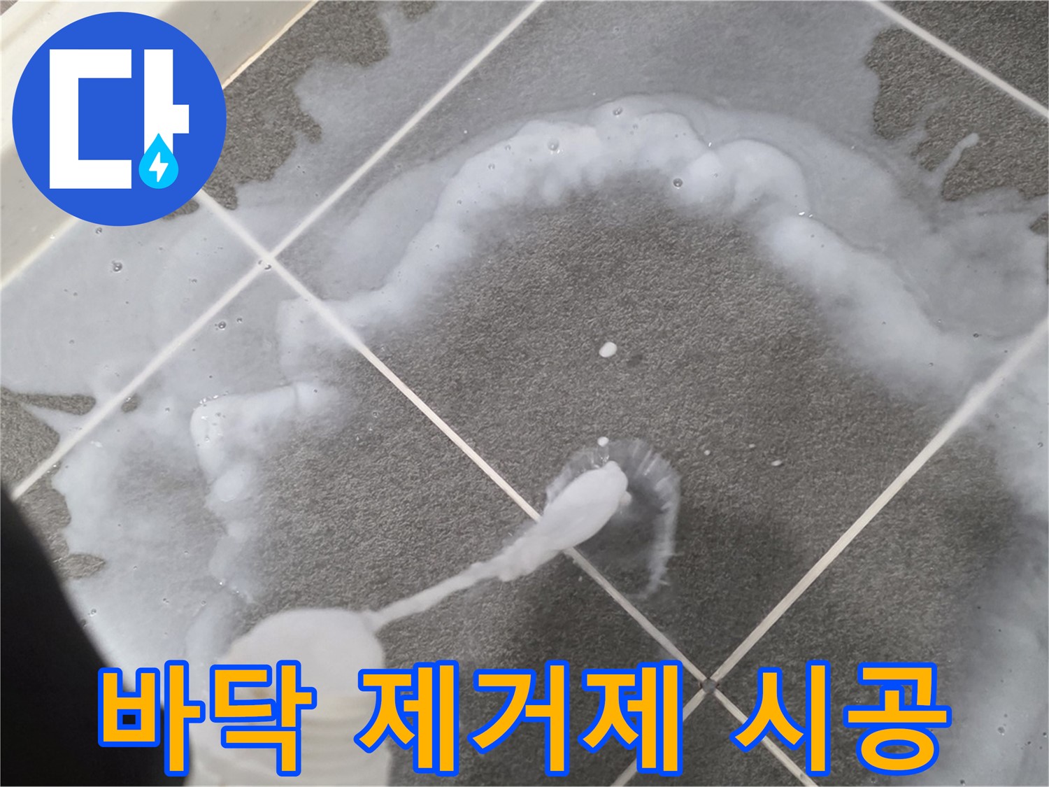 운정 어반프라임 아파트 욕실 - 바닥 곰팡이 제거제 꼼꼼 시공으로 곰팡이와 작별
