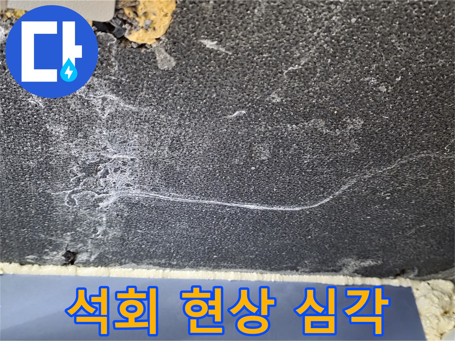 파주 동패동 아파트 천장 누수 - 석회 현상 심각, 누수 범위 검사
