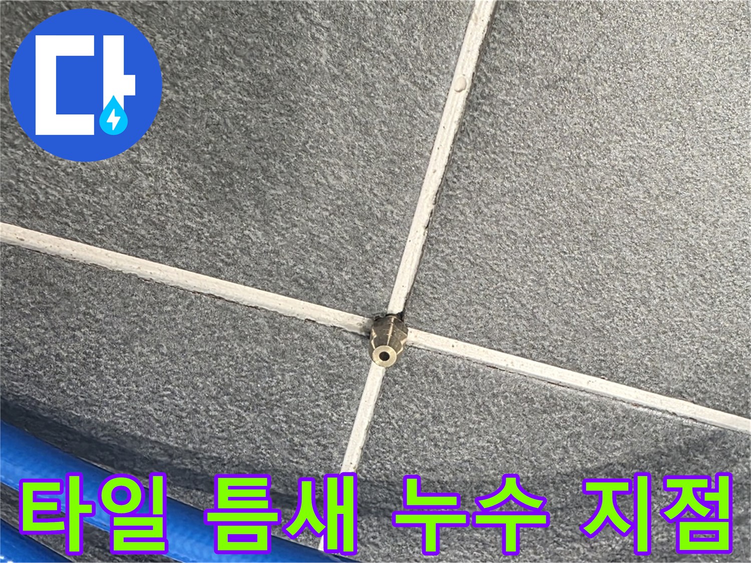 파주시 동패동 운정어반프라임 아파트 누수 - 타일 틈새의 누수 지점을 정확히 찾아냈습니다.