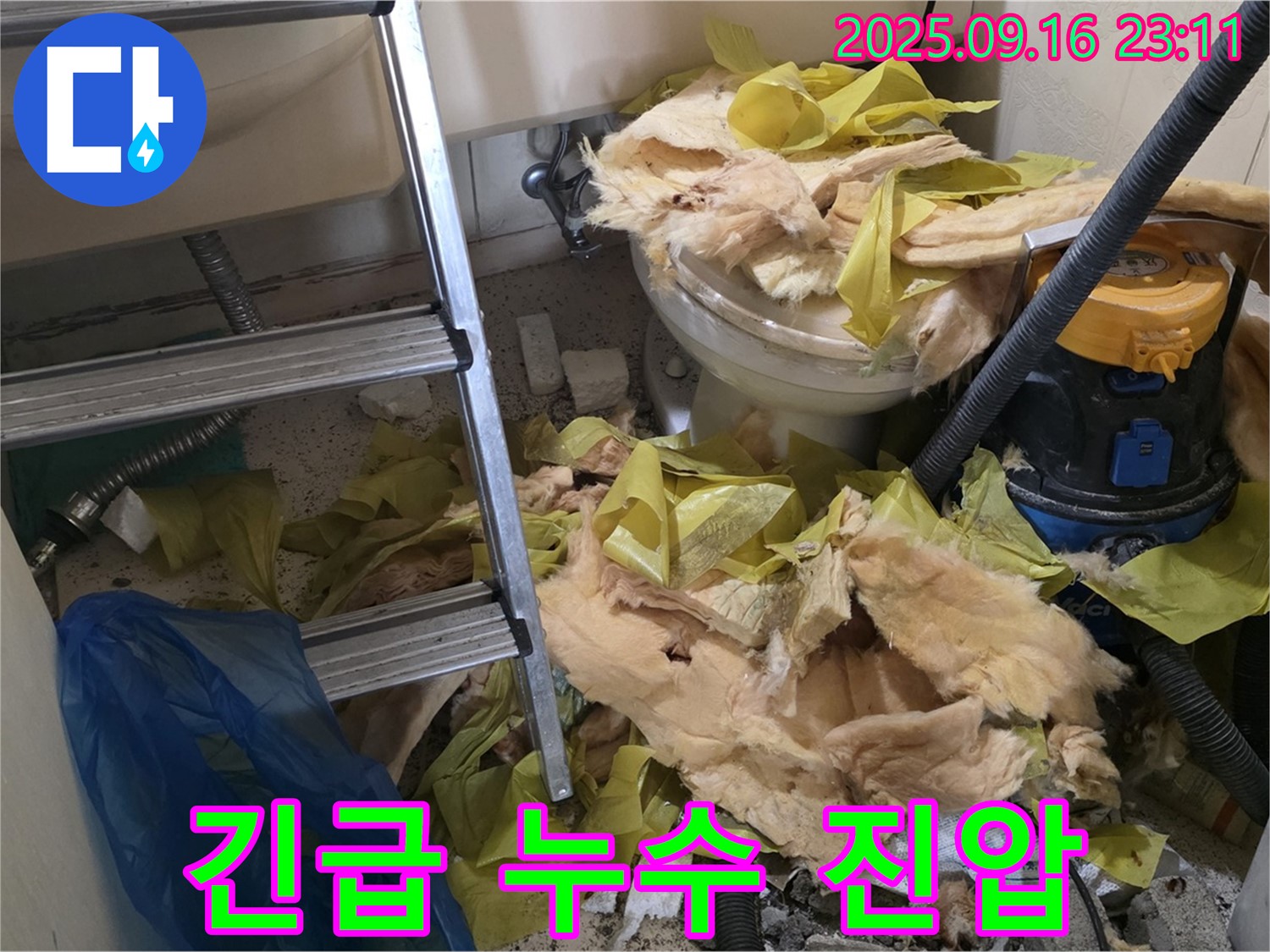 서울 은평구 신사동 새절역 현대아파트 긴급 누수 - 신속한 진압 작전