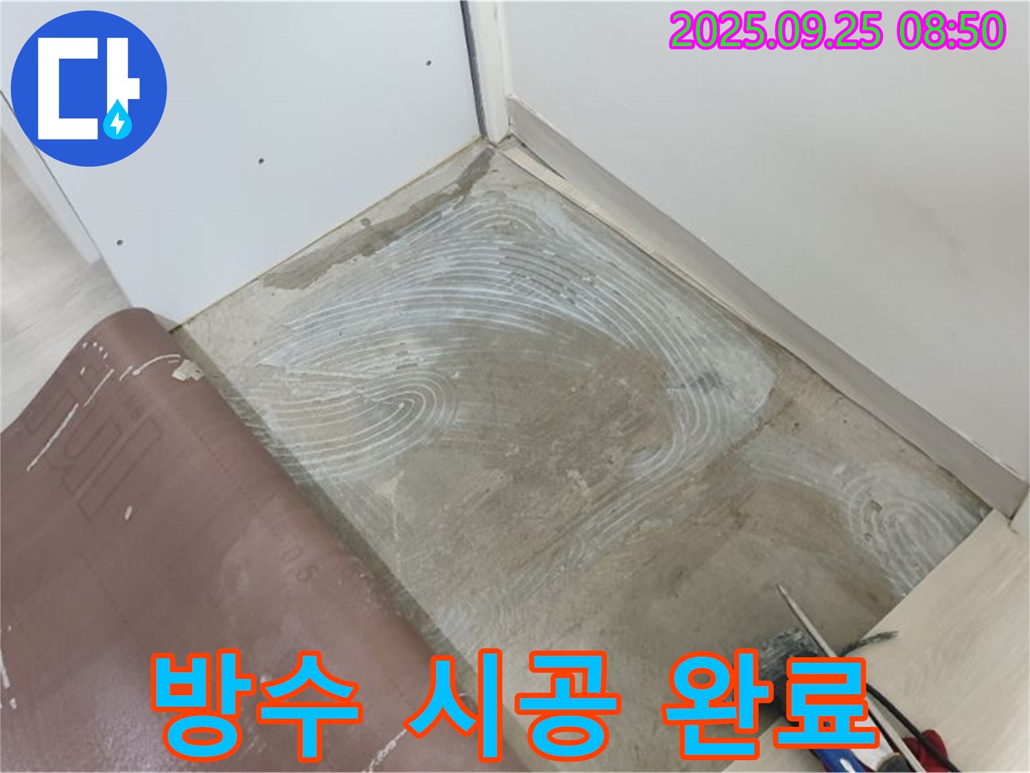 양주 백석읍 바닥 방수 시공으로 누수 해결 완료 - 완벽한 시공으로 고객 만족!