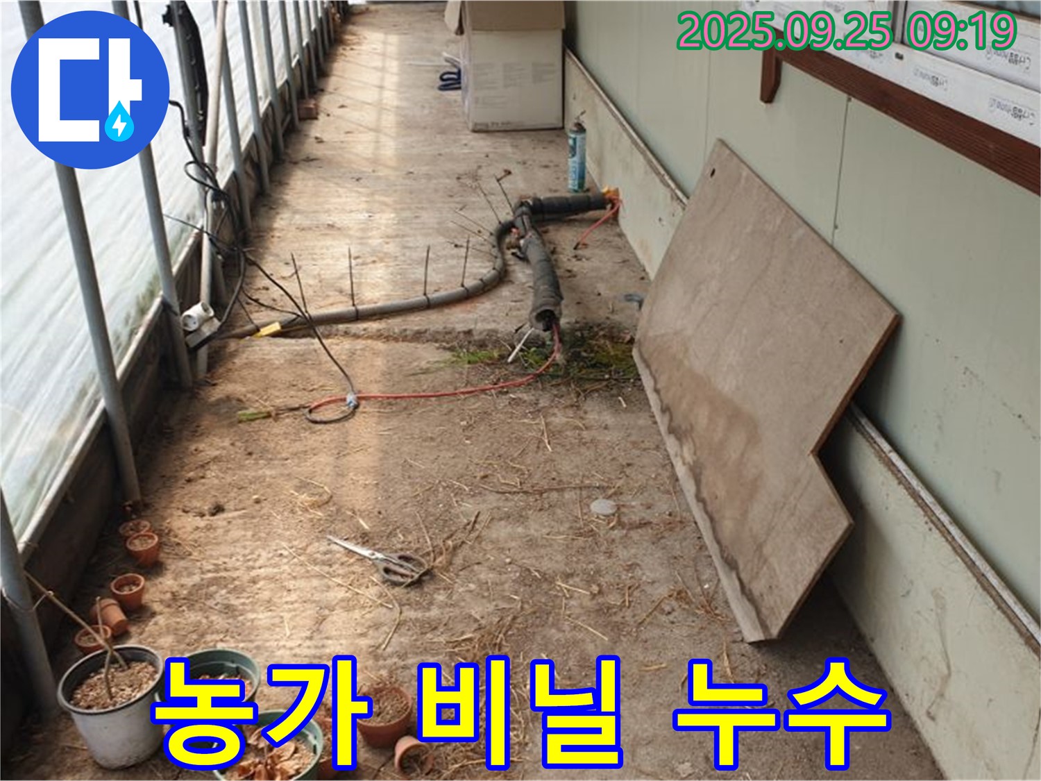 양주시 백석읍 복지리 - 농가 비닐 누수, 저렴한 비용으로 해결 가능