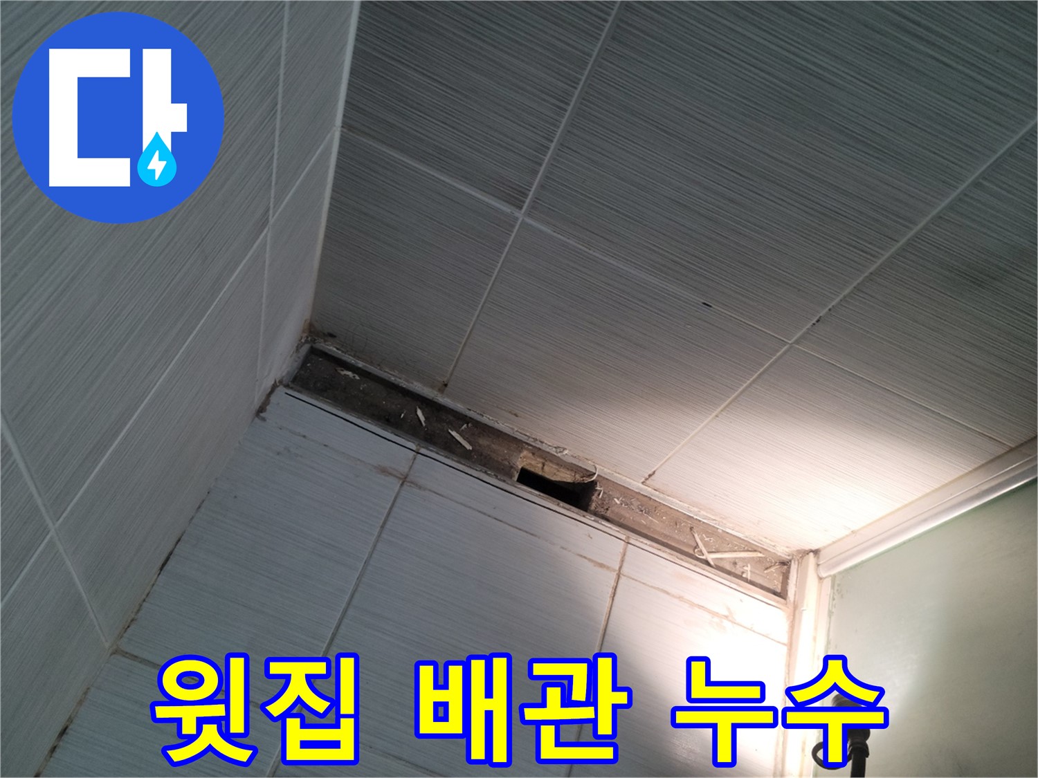 동두천 동두천동 윗집 배관 누수 - 원인 파악