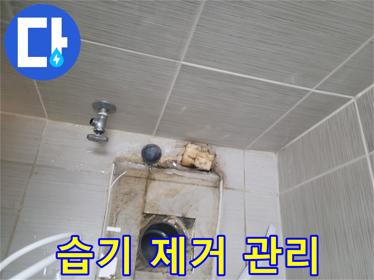 동두천 신창비바패밀리-2단지 수도 밸브 주변 습기 제거 및 관리