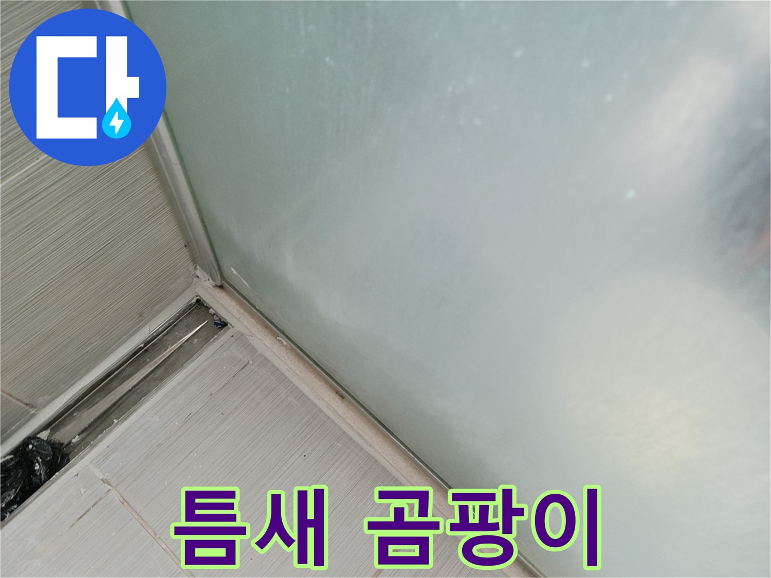 샤워부스 누수 - 틈새 - 곰팡이 - 주범