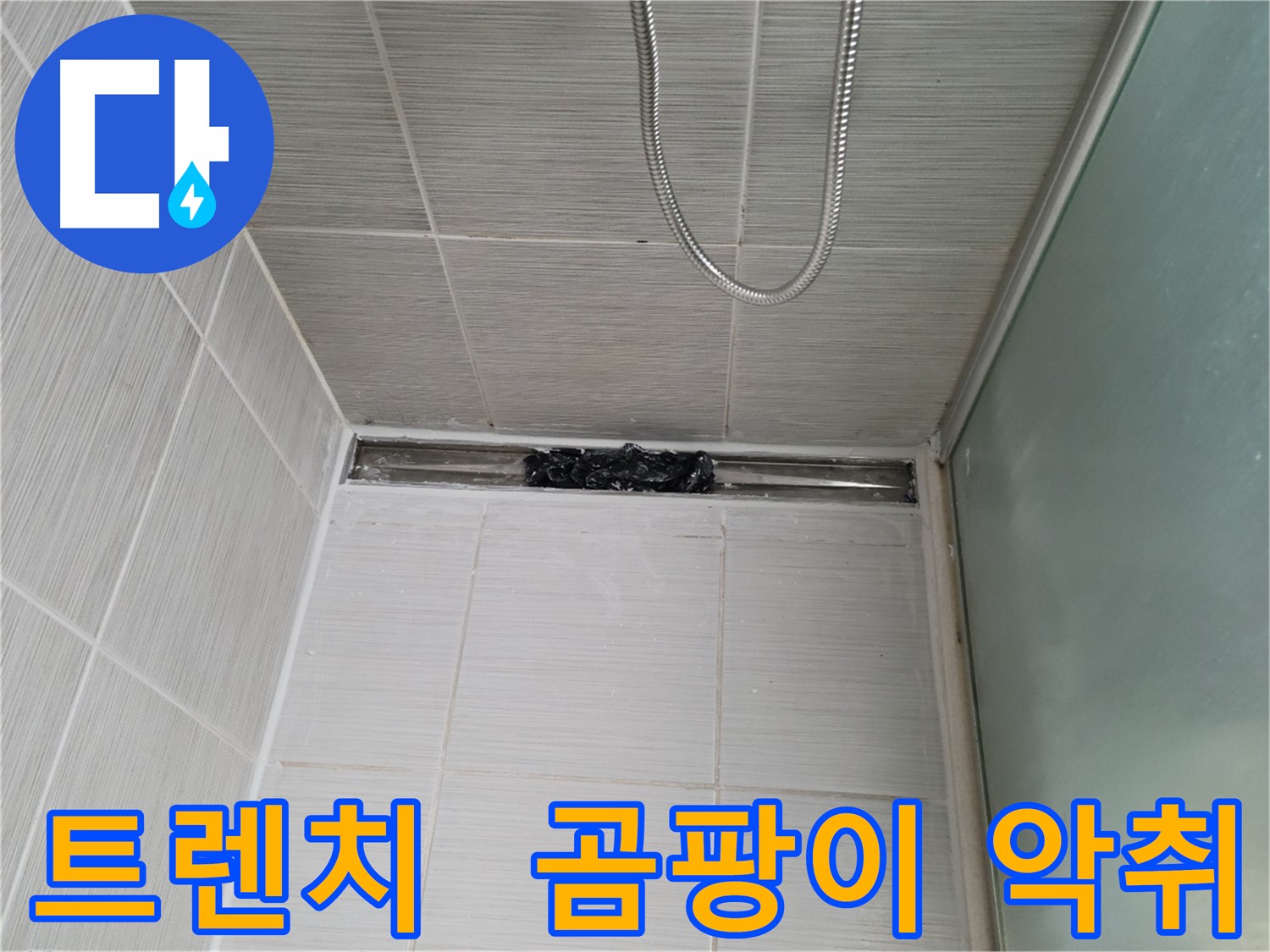 샤워부스 트렌치 - 곰팡이와 악취 유발