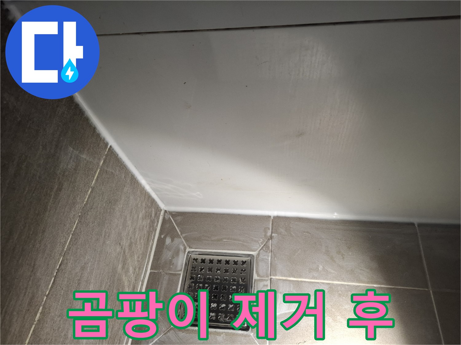 분당 봇들마을 샤워부스 실리콘 곰팡이 제거 후 시공