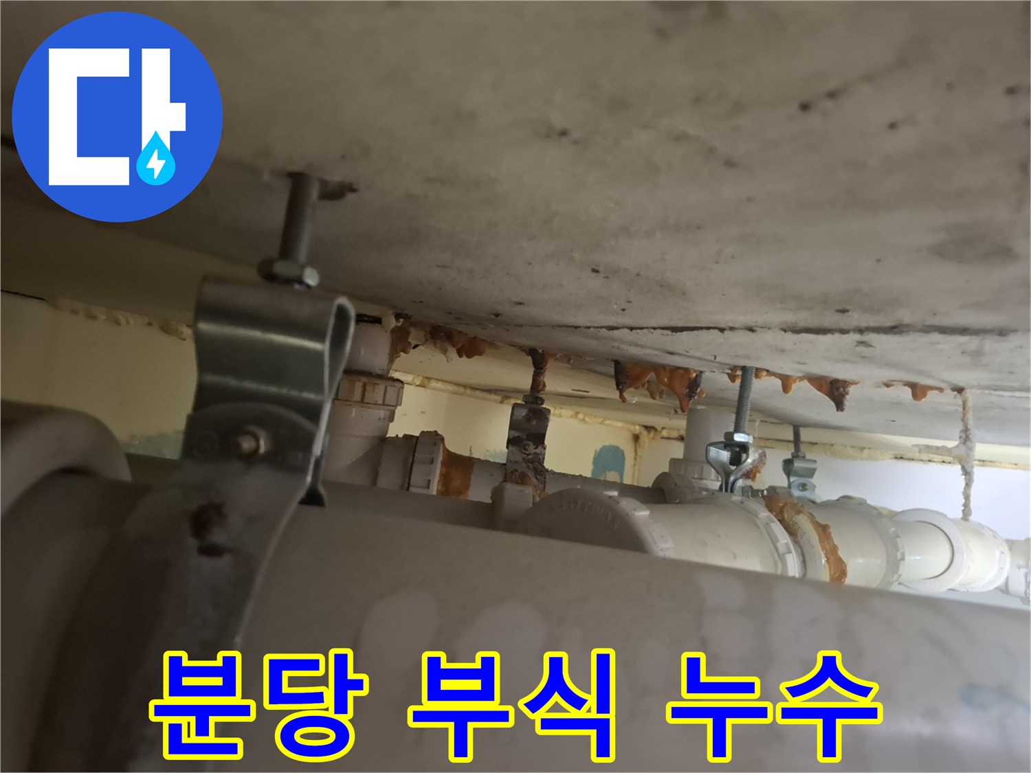 분당 봇들마을 아파트 - 배관 연결 부위 부식, 누수 발생 가능성 진단