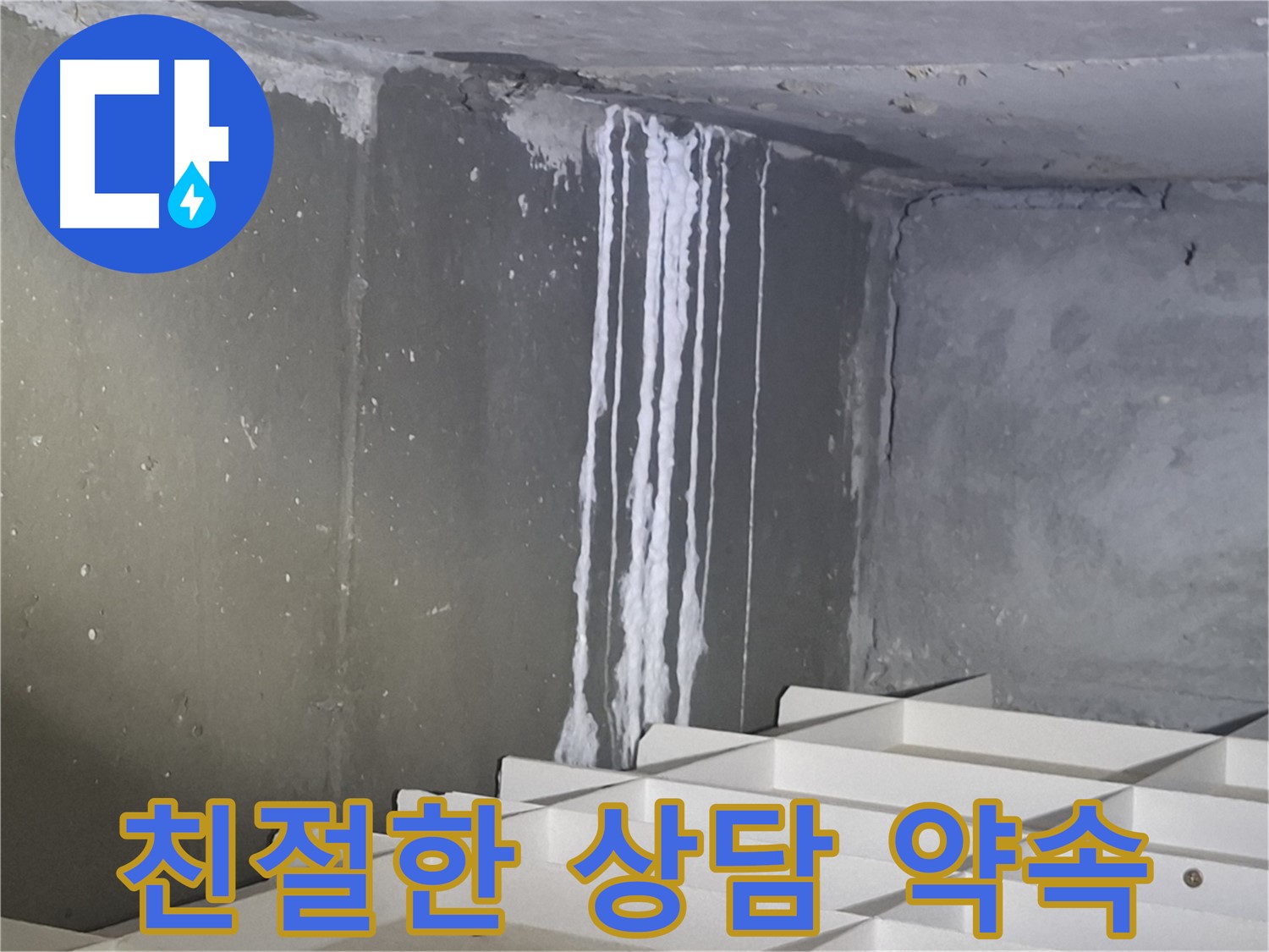 분당 삼평동 아파트 - 석회 누수 해결, 친절한 상담으로 누수 고민 해결