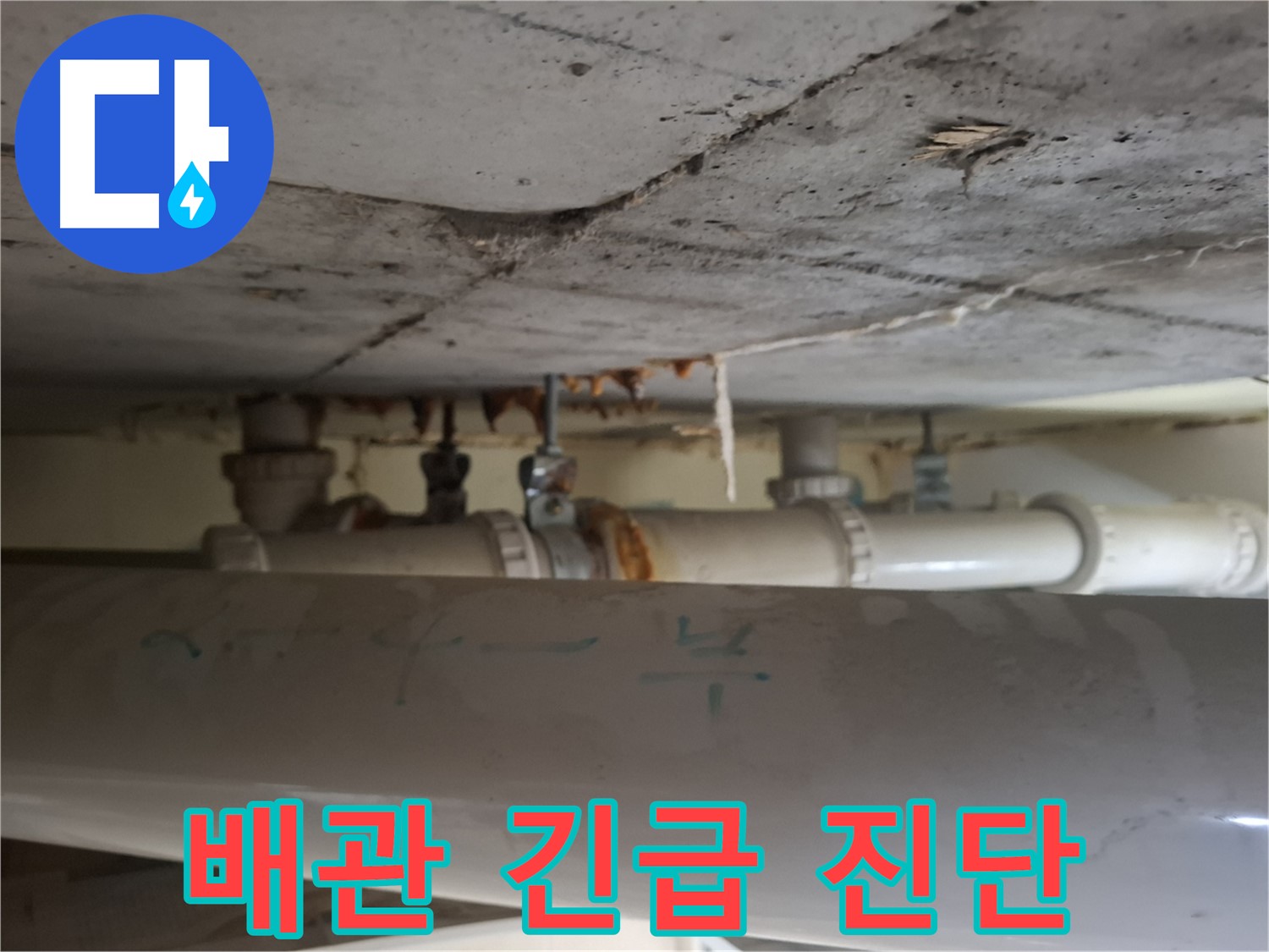 성남 분당구 봇들마을2단지 아파트 - 천장 배관 누수 긴급 진단 진행