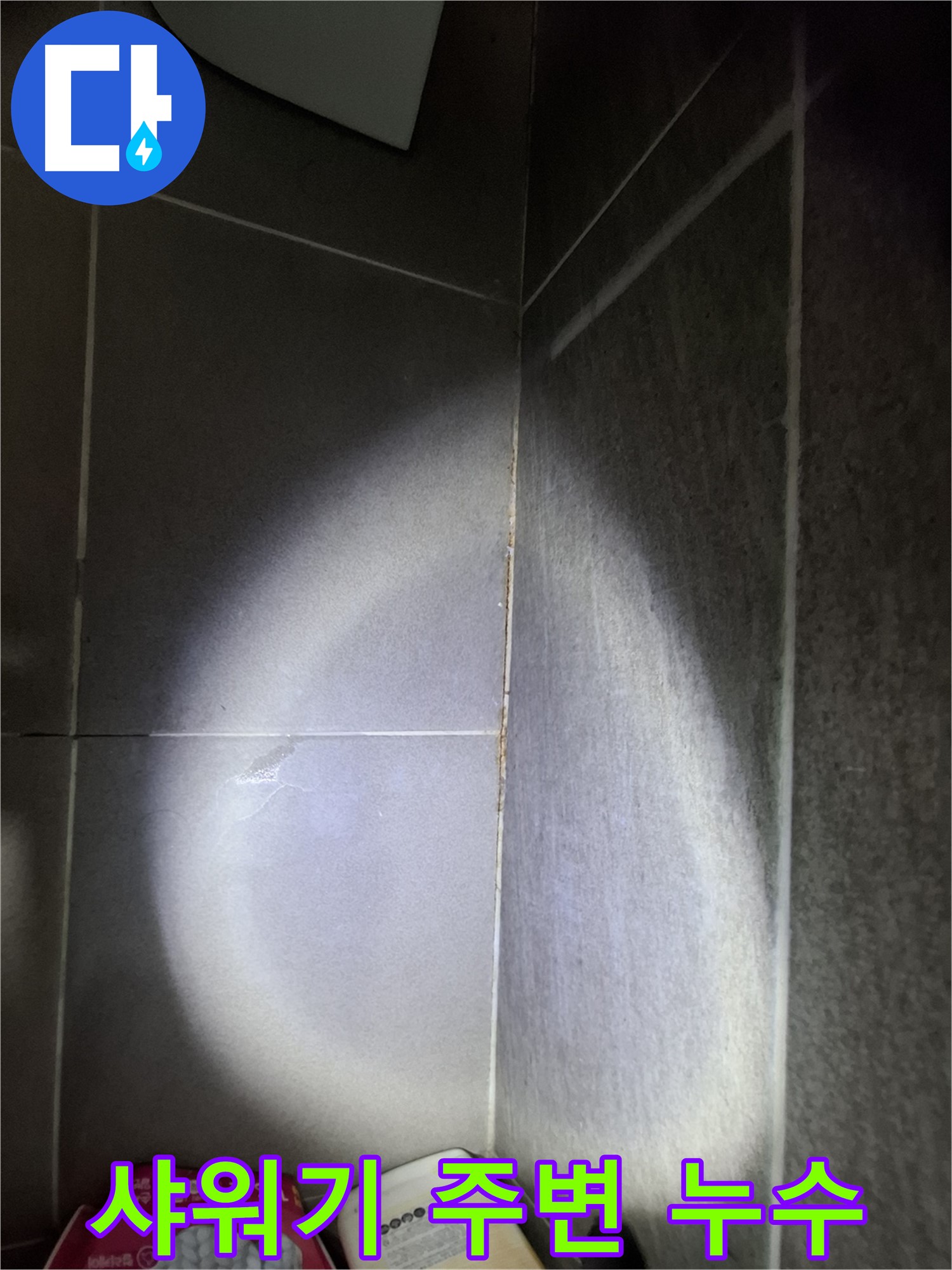 판교 봇들마을 욕실 타일 틈새 누수 - 샤워기 주변 누수, 꼼꼼한 점검 및 방수