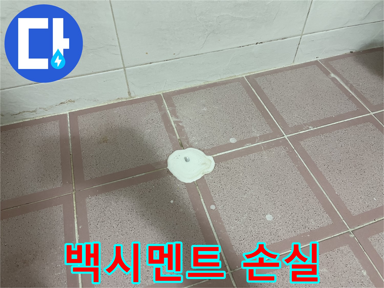 금천구 형제맨션빌 누수 - 백시멘트 손실