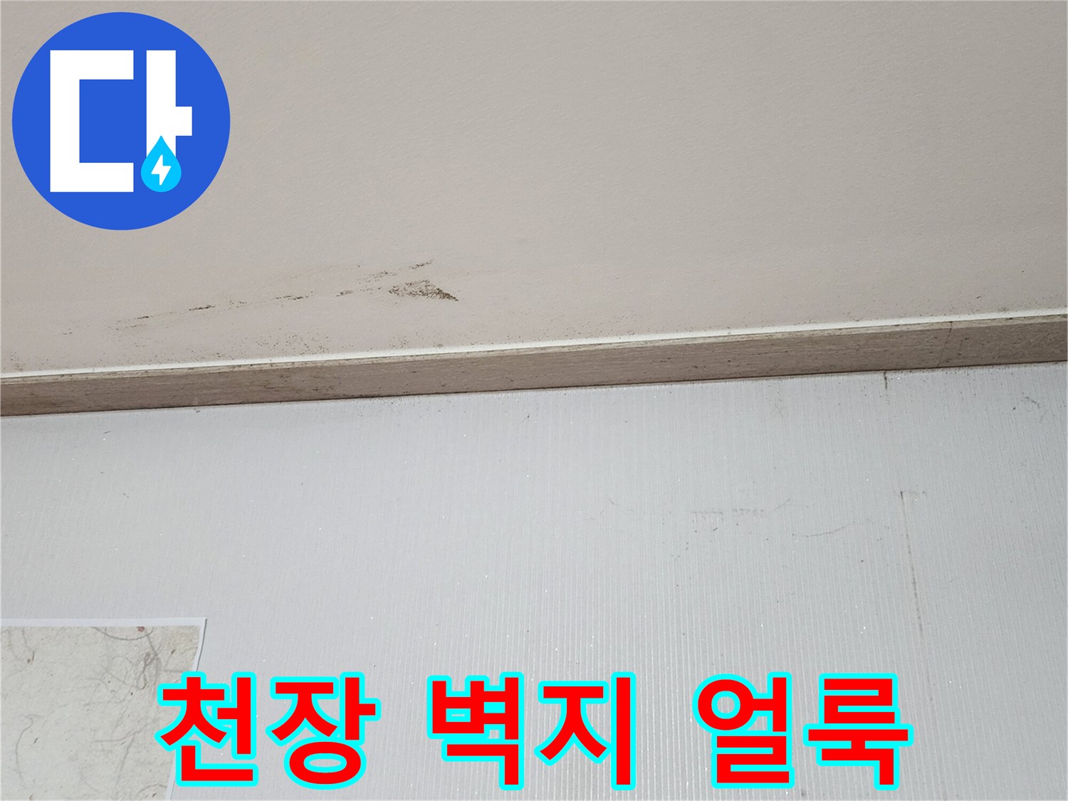 보일러실-천장과-벽면의-물자국-및-변색-상태
