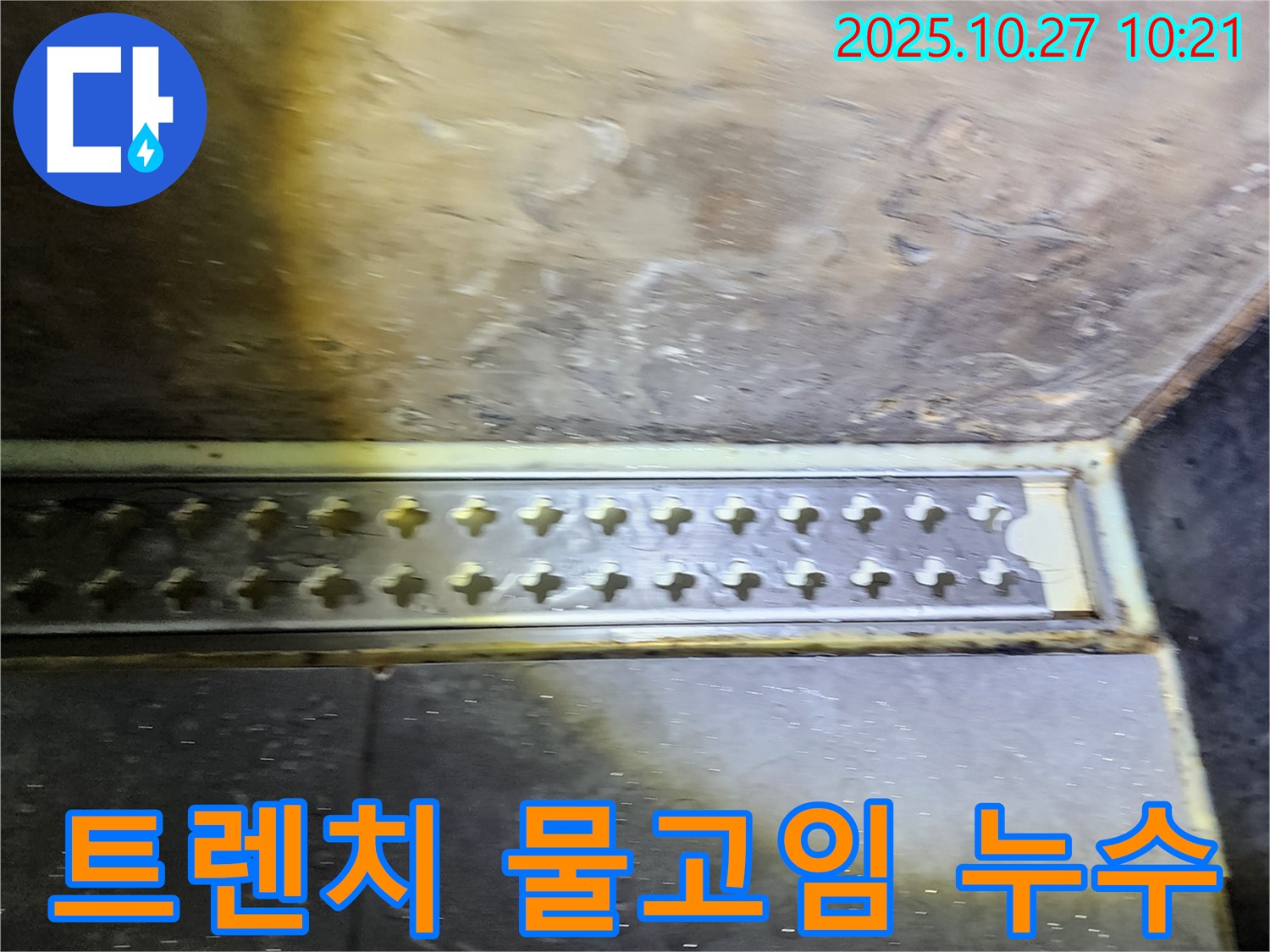 양주시 옥정동 욕실 트렌치 주변 물고임 및 누수 - 누수탐지 전문 업체의 해결 사례!