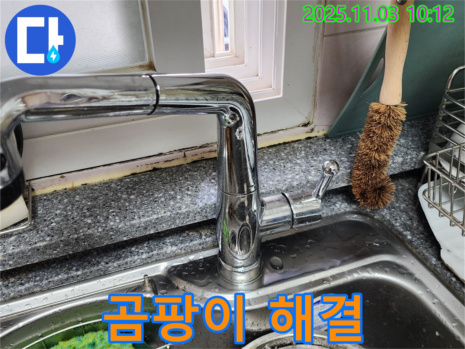 싱크대와 창틀 곰팡이 문제 - 완벽한 곰팡이 해결 - 쾌적한 환경 조성