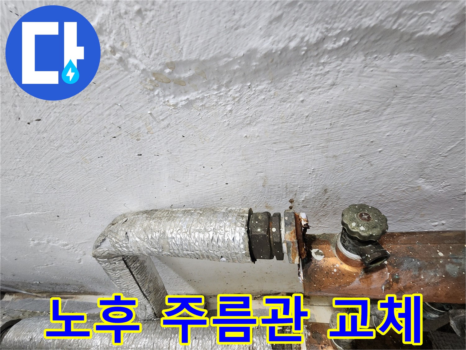 양천구 신월동 노후 주름관 교체 - 난방 누수 해결