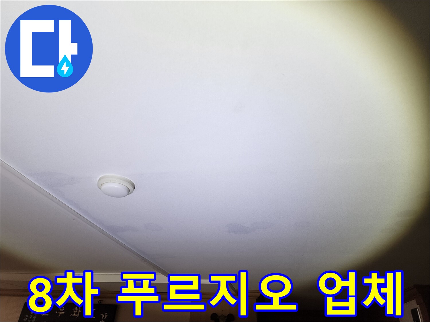천장 누수 지점 - 단원구 원곡동 8차 푸르지오 누수 전문 업체