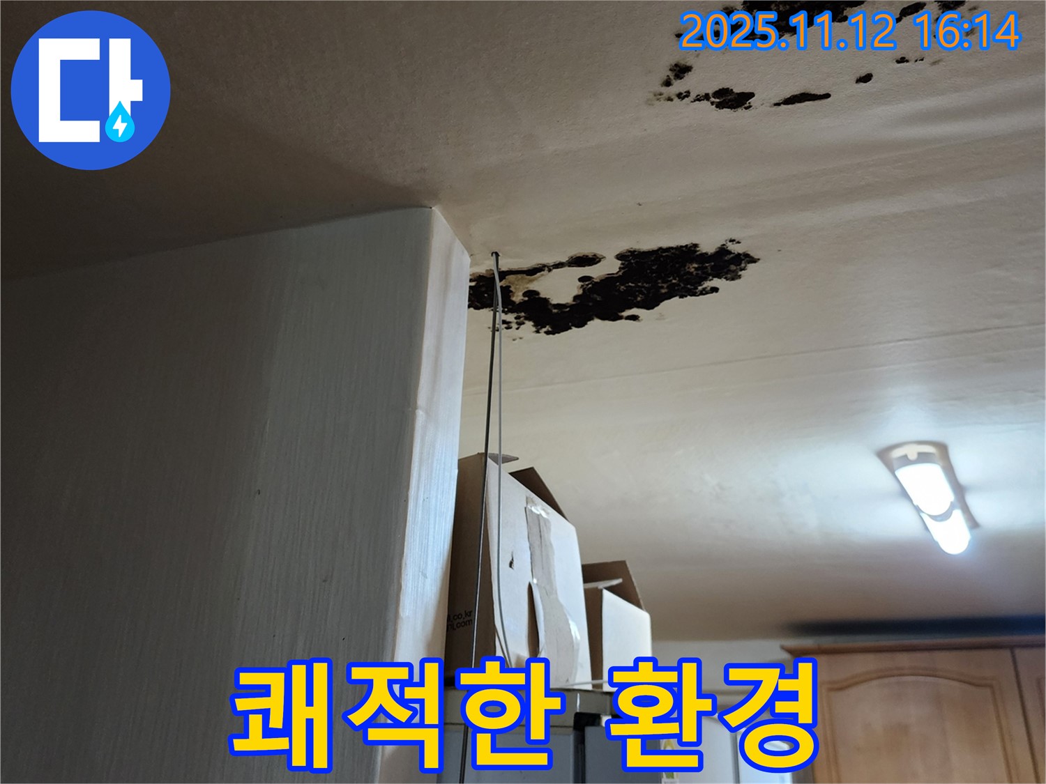 구읍리 누수 - 곰팡이 제거 후 쾌적한 실내 환경 조성