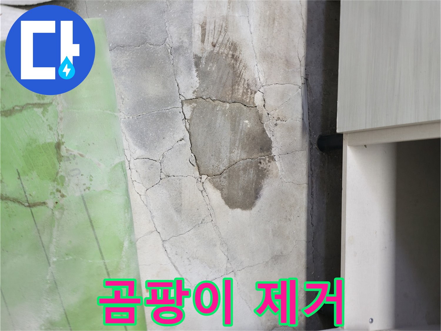 포천 누수 - 신읍동 선경빌라 바닥 누수, 곰팡이까지 깨끗하게 제거