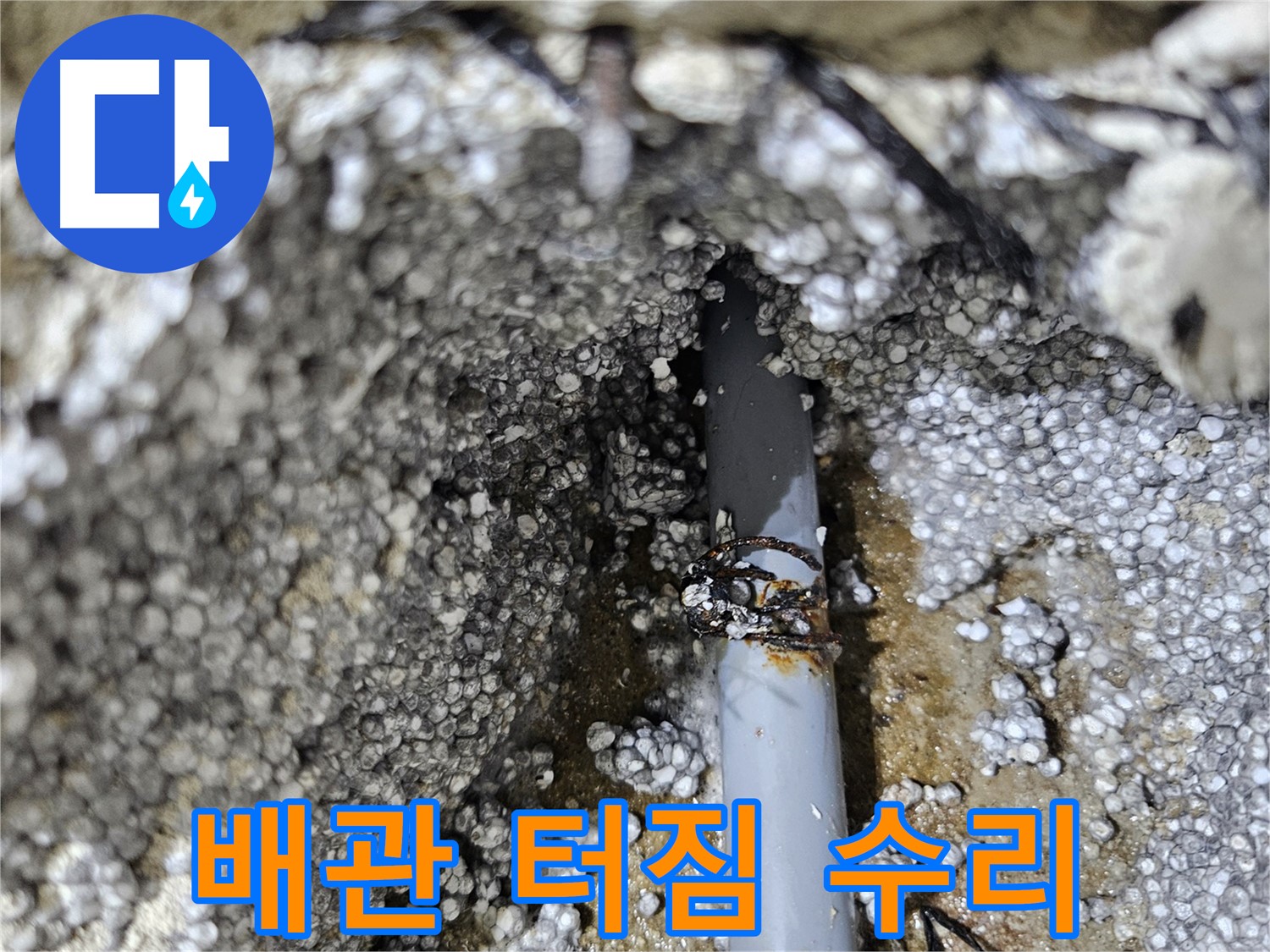 이천시 아리역로 누수 - 배관 터짐으로 인한 누수 신속 수리