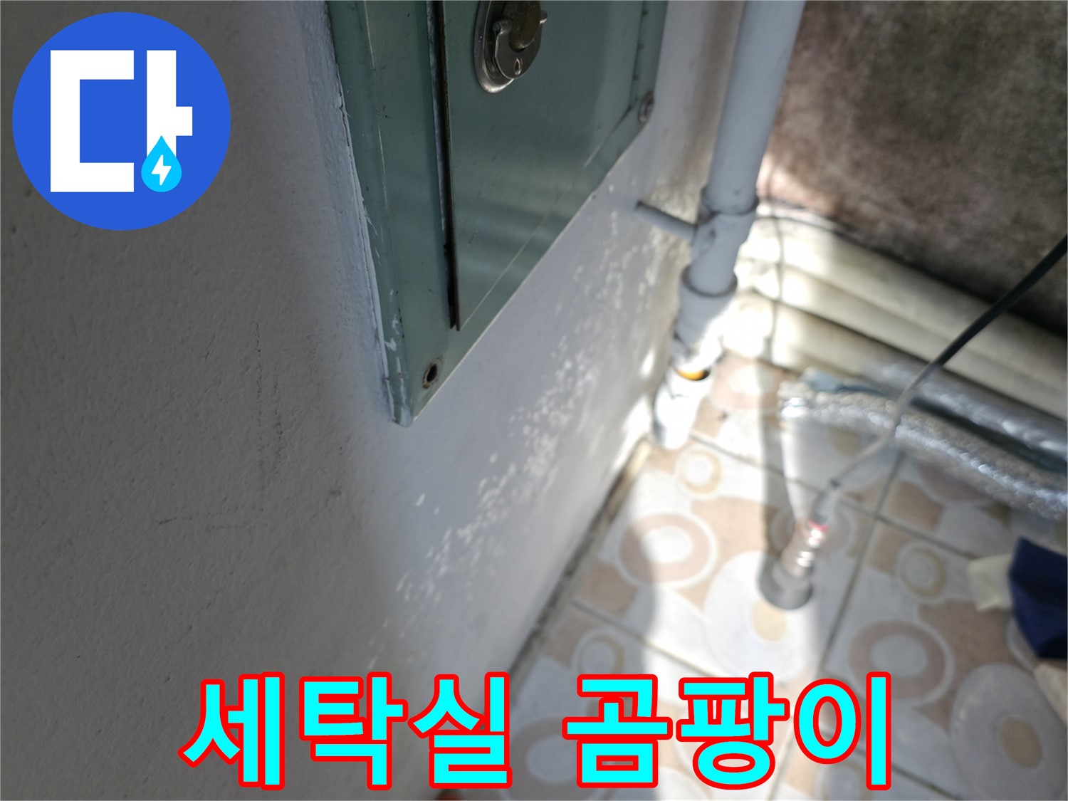 세탁실 벽 곰팡이 - 서대문구 누수 문제, 누수탐지부터 완벽 시공까지 책임집니다.