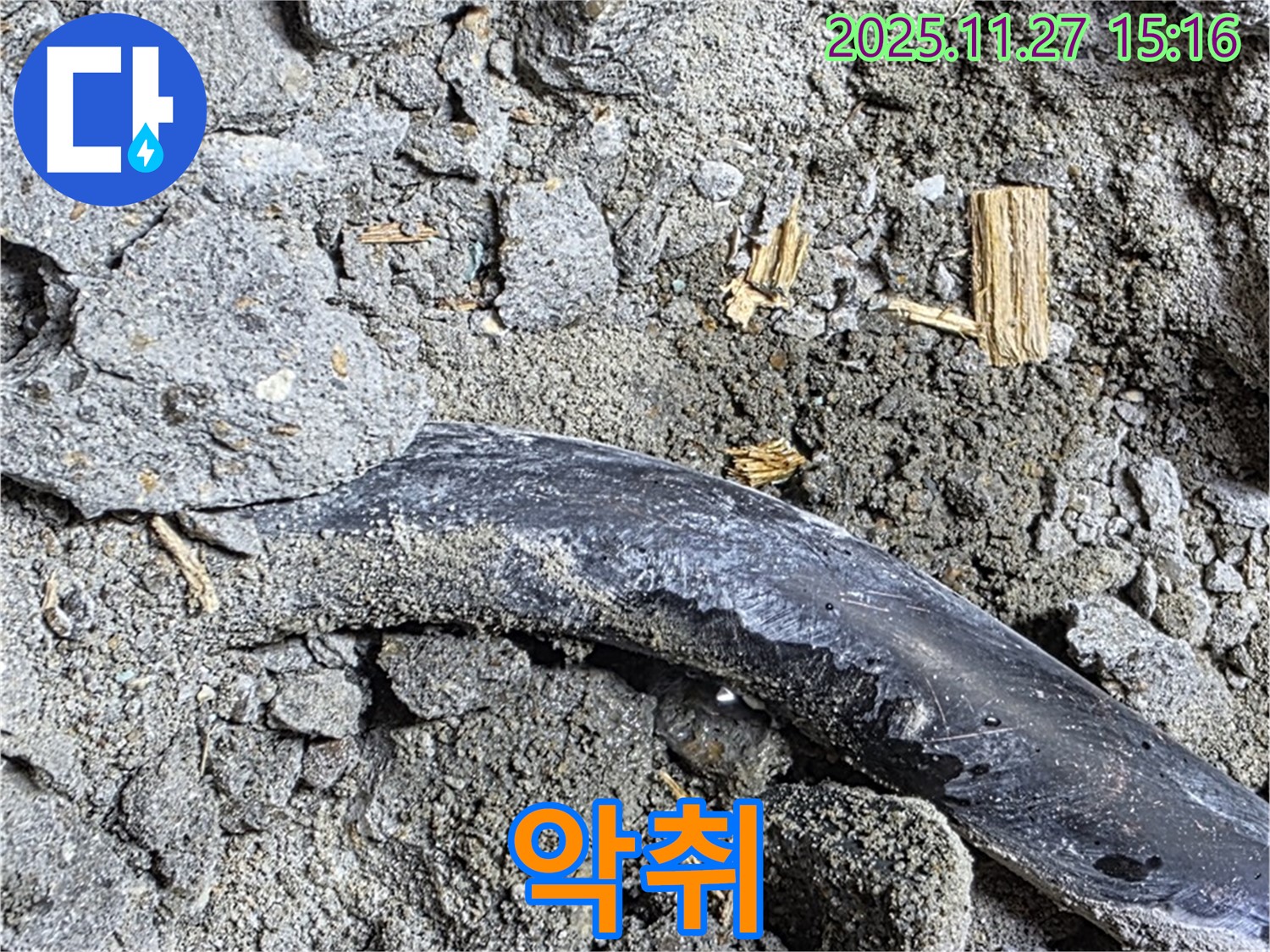 마포구 용강동 현대홈타운 - 끈적한 흙과 악취 - 오염 및 누수 진행
