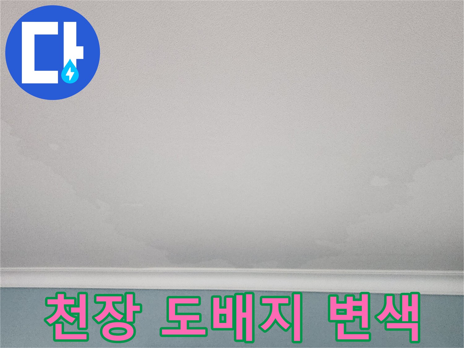 신북면 주방-천장 벽지 얼룩 현상