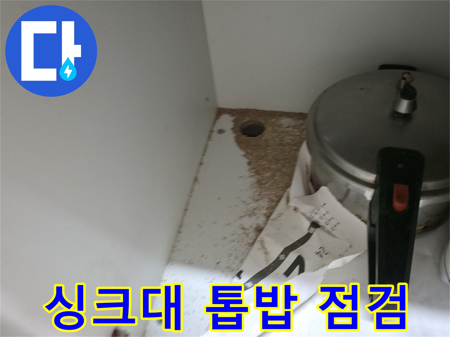 서초구 서초2동 싱크대 누수 - 톱밥 발견, 누수 초기 증상 여부 꼼꼼 점검