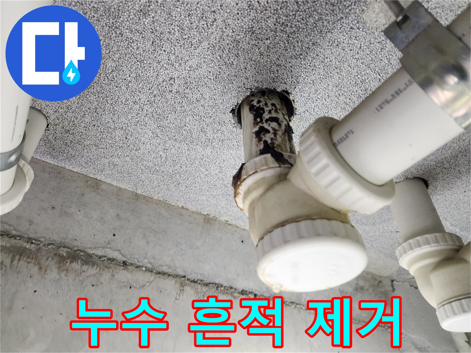 누수 흔적 제거 작업 - 깨끗하고 쾌적한 환경 조성