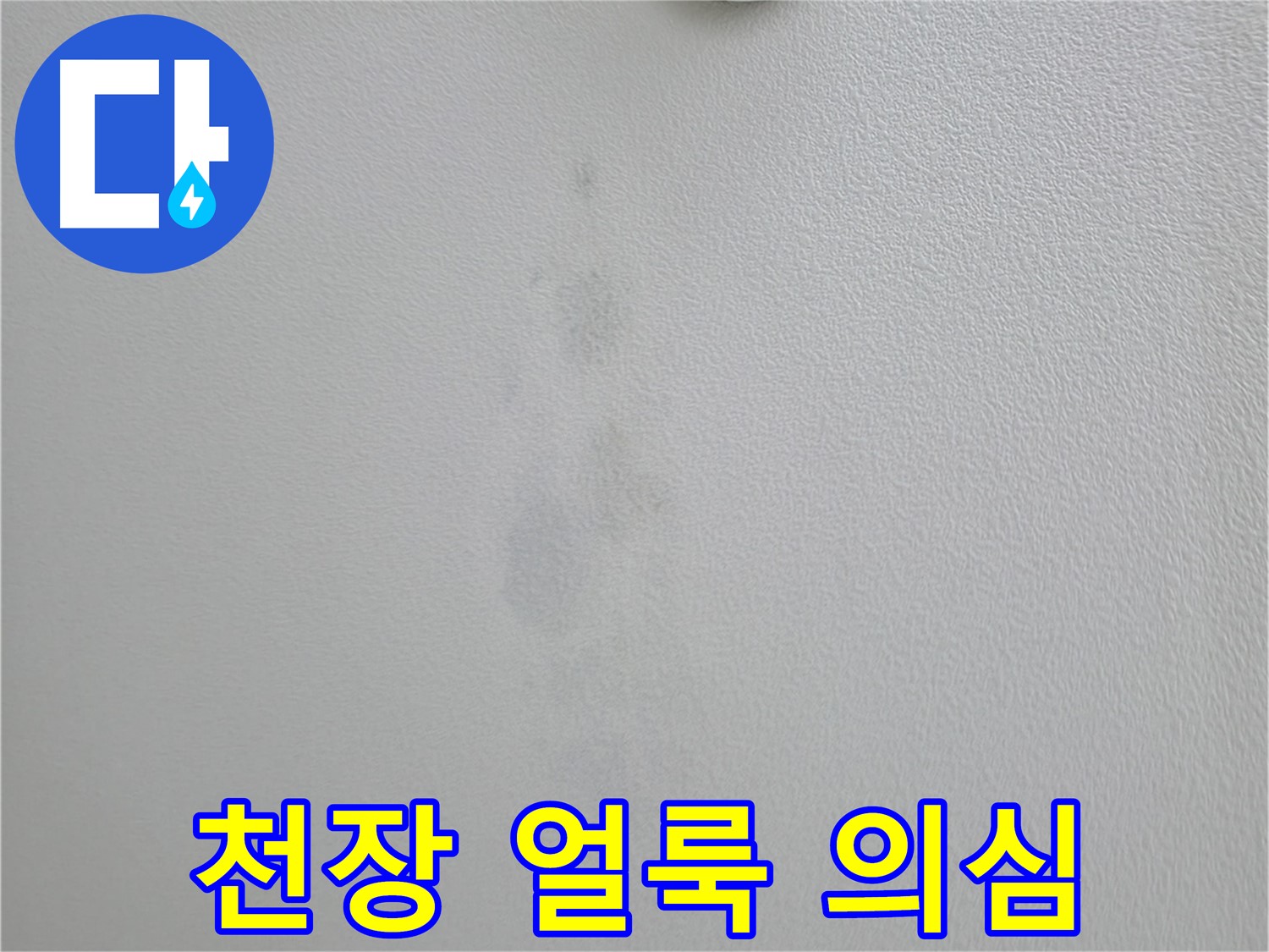 의왕시 백운그린힐 아파트 천장 얼룩 - 누수 여부 진단 필요