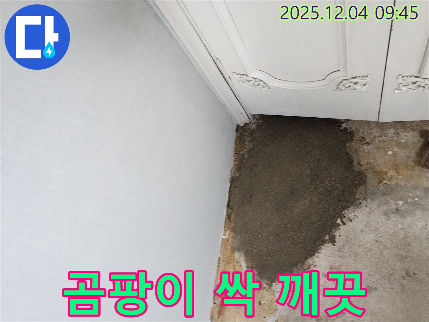포천시 일동면 유동리 누수 - 누수된 벽, 곰팡이 싹 제거하고 깨끗하게!