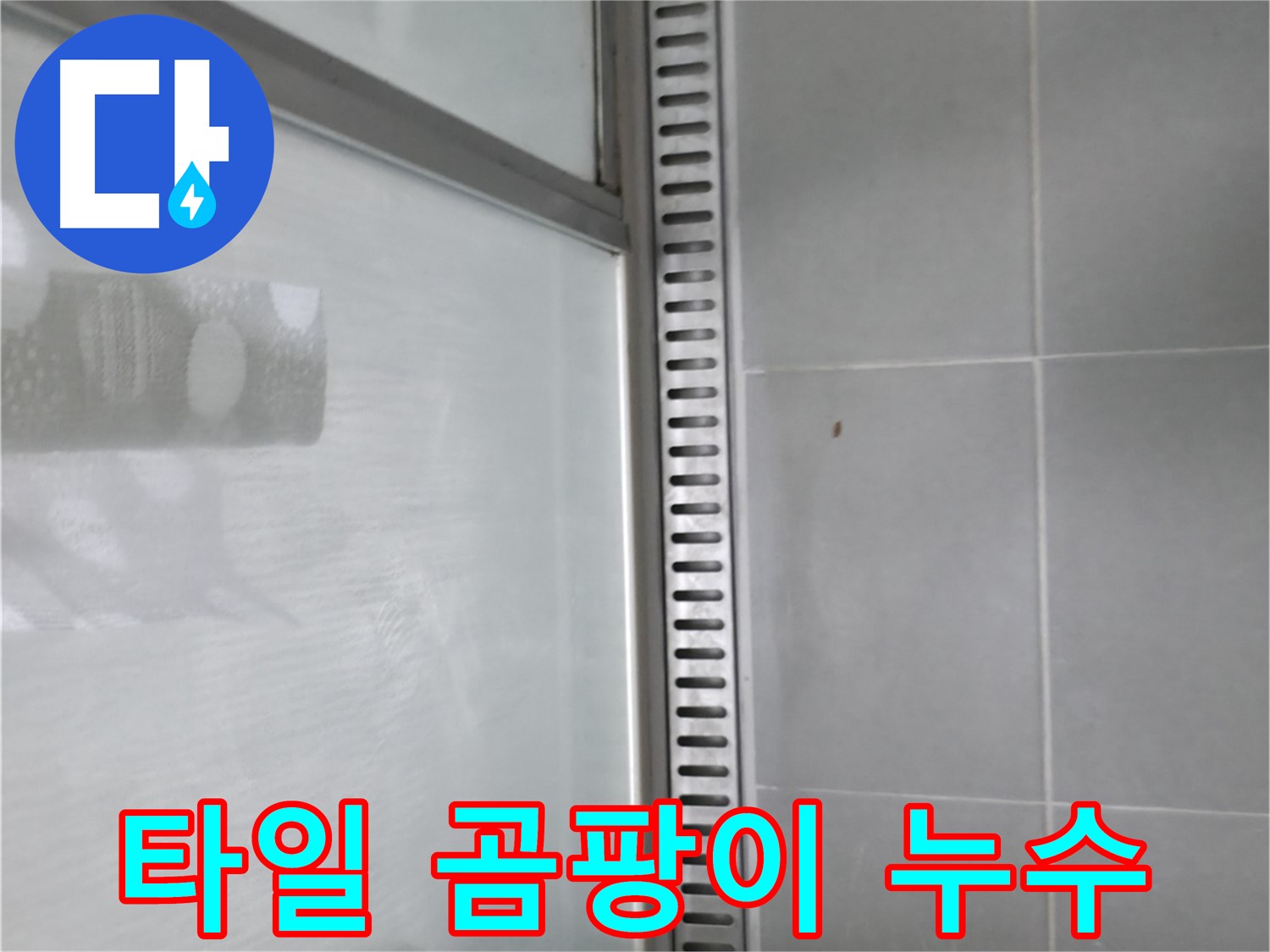 향남 에일린의뜰 아파트 샤워 트렌치 주변 타일 곰팡이 - 누수 원인을 정확히 분석하고 해결합니다.