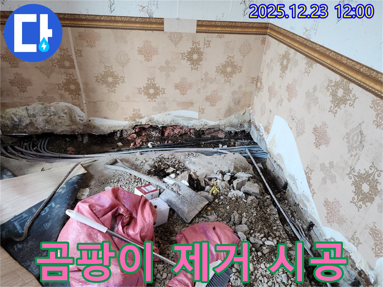 보산동 곰팡이 제거 시공 - 누수 해결과 곰팡이 제거를 한 번에!